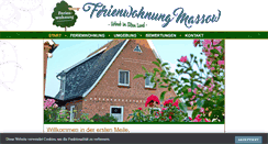 Desktop Screenshot of ferienwohnung-massow.de